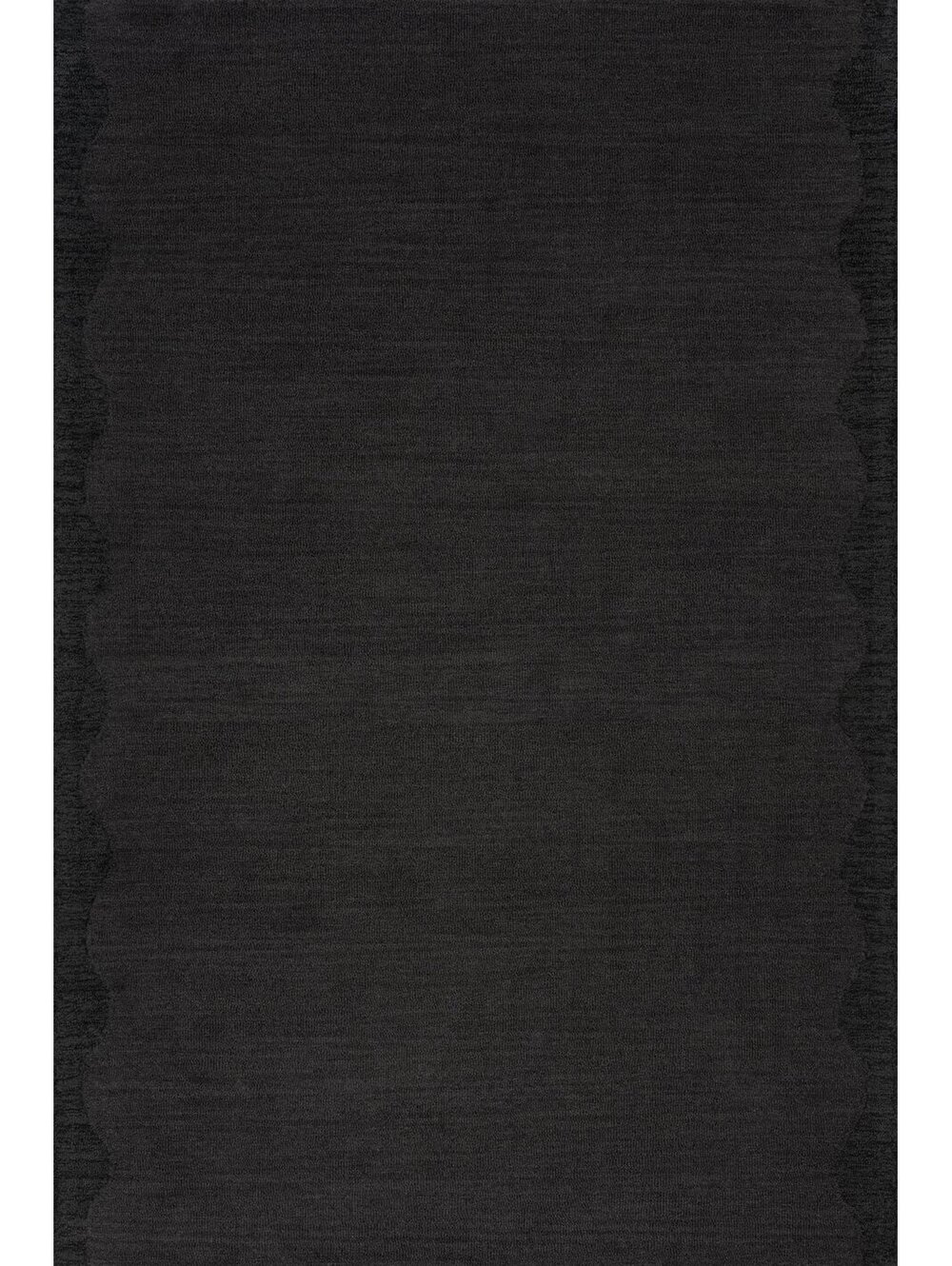 Rugs USA Ondine Solid Wool Rug by Nate Berkus | Charcoal Rug Size 6'x9'